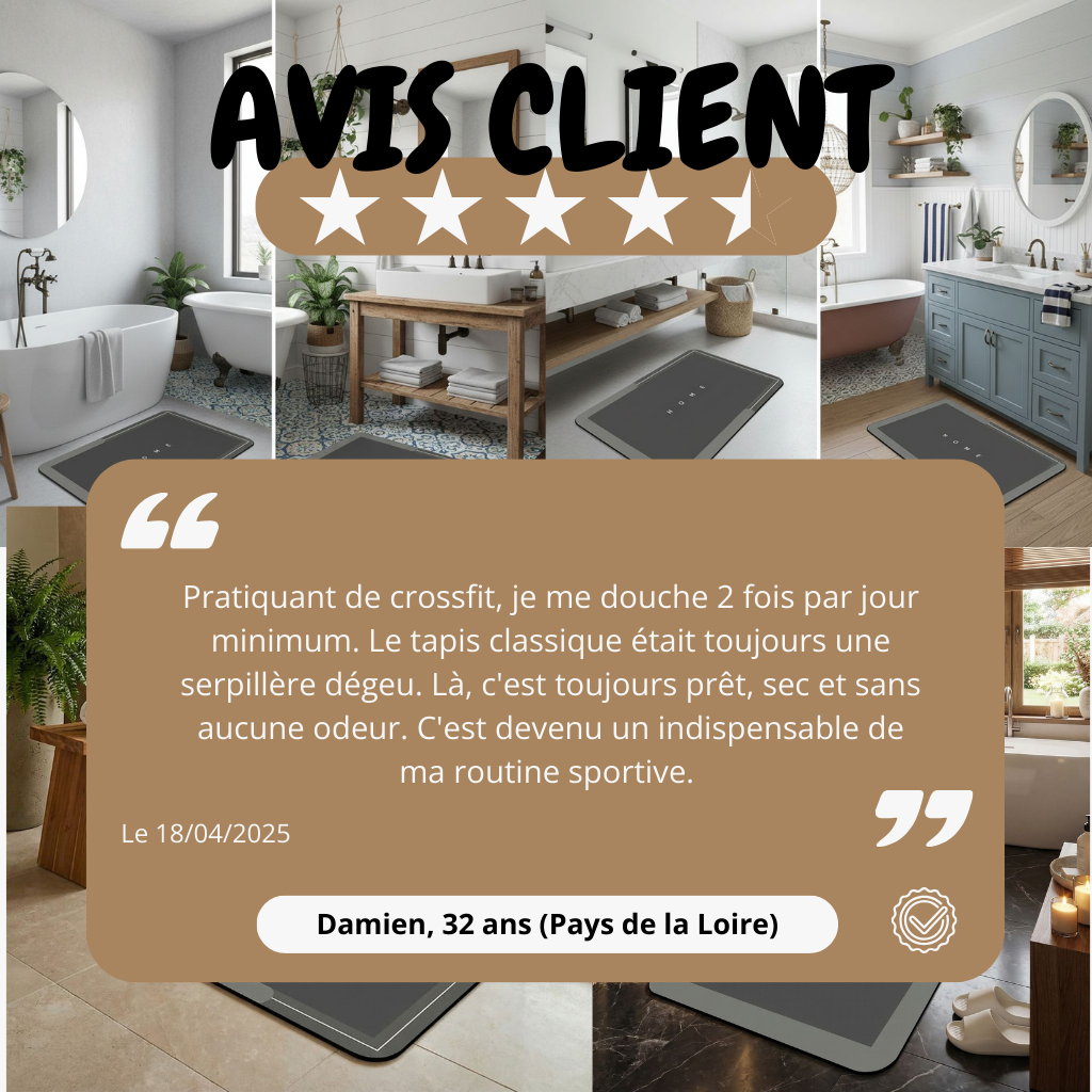 Tapis Bain Diatomite