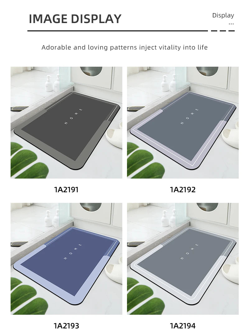 Tapis Bain Diatomite